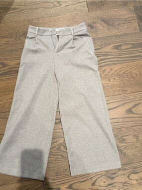 Wide Leg Women's Pants in Light Gray